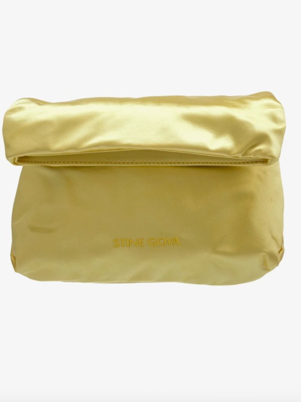 Stine Goya Yellow Satin Clutch